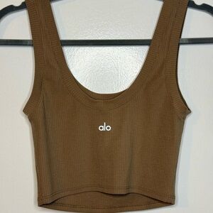 *SOLD* ALO Yoga Women's Ribbed Tank / Brown / Size XS